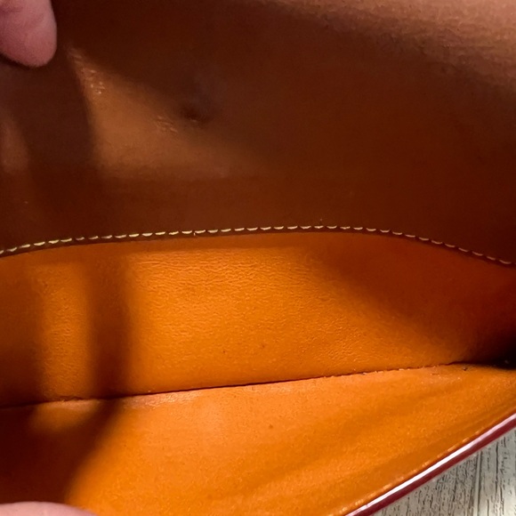 Vintage Coach Legacy Penny Purse Tan Leather Flap Crossbody Turnlock Convertable - Picture 9 of 15